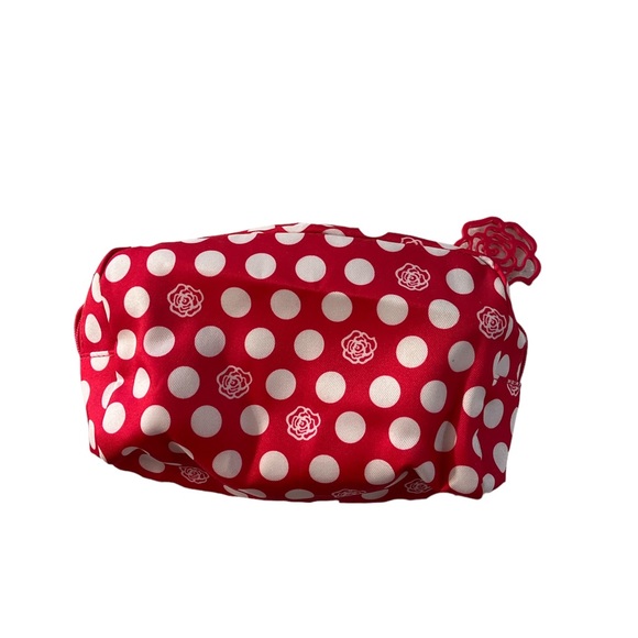 ✨ 3/$15 Unused Pink Polkadot & Flower Lancôme Toiletries/Makeup Bag - Picture 2 of 6